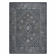 Alfombra de lana ANTIGUA 518 76 XX033 OSTA - Rosetón, estructura, tejido plano gris oscuro