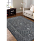 Wollen tapijt ANTIGUA 518 76 XX033 OSTA - Rozet, frame, vlakgeweven grijskleuring