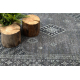 Tapete de lã ANTIGUA 518 76 XX033 OSTA - Rosette, moldura, tecido plano cinza escuro