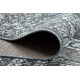 Вълнен килим ANTIGUA 518 76 XX033 OSTA - Розета, рамка, плоскотъкан тъмно сив