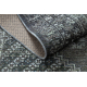 Gyapjú szőnyeg ANTIGUA 518 76 XX033 OSTA - Rozetta, keret, lapos szövésű sötétszürke