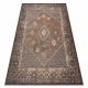 Wollen tapijt ANTIGUA 518 76 JF300 OSTA - Rozet, frame, vlakgeweven bruin