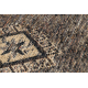 Gyapjú szőnyeg ANTIGUA 518 76 JF300 OSTA - Rozetta, keret, lapos szövésű barna