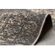 Вълнен килим ANTIGUA 518 76 JF300 OSTA - Розета, рамка, плоскотъкан кафяв 