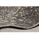 Vlněný koberec ANTIGUA 518 76 JF300 OSTA - Rozeta, rám, plošně tkaný hnědý