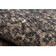 Tapis en laine ANTIGUA 518 76 JF300 OSTA - Rosace, cadre, tissé à plat marron