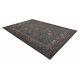 Вълнен килим ANTIGUA 518 76 JG900 OSTA - Розета, рамка, плоскотъкан тъмно кафяво