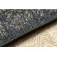 Wollen tapijt ANTIGUA 518 76 JG900 OSTA - Rozet, frame, vlakgeweven donker bruin