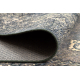 Gyapjú szőnyeg ANTIGUA 518 76 JG900 OSTA - Rozetta, keret, lapos szövésű sötétbarna