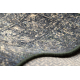 Alfombra de lana ANTIGUA 518 76 JG900 OSTA - Rosetón, estructura, tejido plano Marrón oscuro