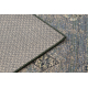 Vuneni tepih ANTIGUA 518 76 JG900 OSTA - Rozeta, okvir, ravno tkani tamno smeđa