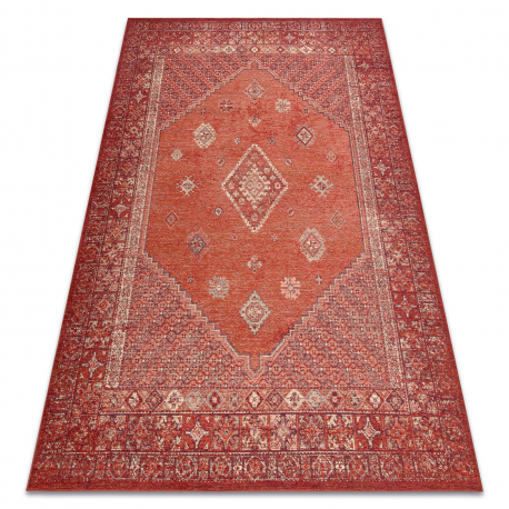 Tappeto in lana ANTIGUA 518 76 JT300 OSTA - Rosetta, struttura, tessitura piatta rosso 