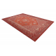 Gyapjú szőnyeg ANTIGUA 518 76 JT300 OSTA - Rozetta, keret, lapos szövésű piros