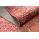 Wool carpet ANTIGUA 518 76 JT300 OSTA - Rosette, frame, flat-woven red 