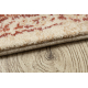 Alfombra de lana LEGEND 468 01 GB100 OSTA - Rosetón, estructura, exclusivo crema / rojo