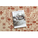 Tappeto in lana LEGEND 468 01 GB100 OSTA - Rosetta, cornice, esclusivo crema / rosso