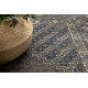Vlněný koberec ANTIGUA 518 77 JG900 OSTA - Rozeta, rám, plošně tkaný zelená