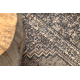 Vlnený koberec ANTIGUA 518 77 JF300 OSTA - Rosette, rám, plocho tkaný hnedý