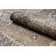 Vlnený koberec ANTIGUA 518 77 JF300 OSTA - Rosette, rám, plocho tkaný hnedý
