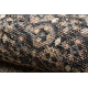 Tapis en laine ANTIGUA 518 77 JF300 OSTA - Rosace, cadre, tissé à plat marron