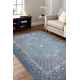 Wool carpet ANTIGUA 518 76 KB500 OSTA - Rosette, frame, flat-woven grey / blue 