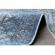 Tapis en laine ANTIGUA 518 76 KB500 OSTA - Rosace, cadre, tissé à plat gris / bleu 