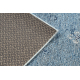 Tapete de lã ANTIGUA 518 76 KB500 OSTA - Rosette, moldura, tecido plano cinza / azul 