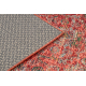 Vilnonis kilimas ANTIGUA 518 75 JP300 OSTA - Abstrakcijos plokščio audinio raudona