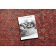Wollen tapijt ANTIGUA 518 75 JP300 OSTA - Abstractie vlakgeweven rood