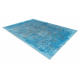 Tappeto in lana ANTIGUA 518 75 JQ500 OSTA - Astrazione tessitura piatta blu