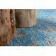 Vilnonis kilimas ANTIGUA 518 75 JQ500 OSTA - Abstrakcijos plokščio audinio mėlyna