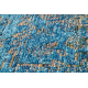 Вълнен килим ANTIGUA 518 75 JQ500 OSTA - Абстракція плоскотъкан син 
