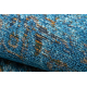 Tapis en laine ANTIGUA 518 75 JQ500 OSTA - Abstraction tissé à plat bleu