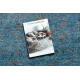 Tapete de lã ANTIGUA 518 75 JQ500 OSTA - Abstração tecido plano azul