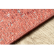 Tapis en laine ANTIGUA 518 75 JR300 OSTA - Ornement tissé à plat rose