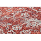 Vilnonis kilimas ANTIGUA 518 75 JR300 OSTA - Ornamentas plokščio audinio raudona
