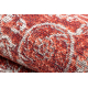 Gyapjú szőnyeg ANTIGUA 518 75 JR300 OSTA - Dísz lapos szövésű piros