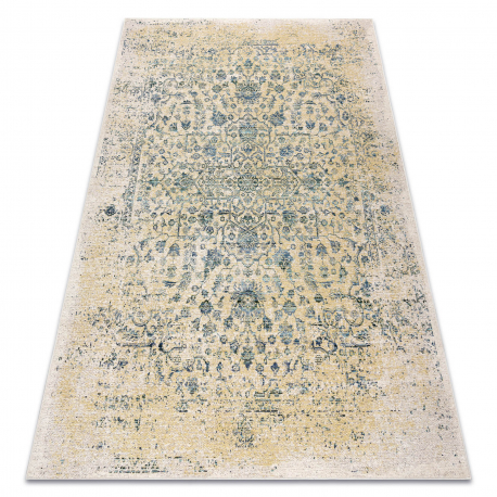 Tapis en laine ANTIGUA 518 75 XX030 OSTA - Ornement tissé à plat crème 