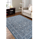 Tapis en laine ANTIGUA 518 74 KB500 OSTA - Fleurs, cadre, tissé à bleu foncé 