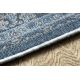 Tapis en laine ANTIGUA 518 74 KB500 OSTA - Fleurs, cadre, tissé à bleu foncé 