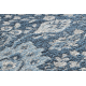 Gyapjú szőnyeg ANTIGUA 518 74 KB500 OSTA - Virágok, keret, lapos szövésű sötétkék