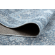 Tapis en laine ANTIGUA 518 74 KB500 OSTA - Fleurs, cadre, tissé à bleu foncé 