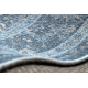 Tapis en laine ANTIGUA 518 74 KB500 OSTA - Fleurs, cadre, tissé à bleu foncé 