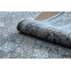 Tapis en laine ANTIGUA 518 74 KB500 OSTA - Fleurs, cadre, tissé à bleu foncé 