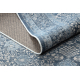 Tapis en laine ANTIGUA 518 74 KB500 OSTA - Fleurs, cadre, tissé à bleu foncé 