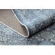 Vlněný koberec ANTIGUA 518 74 KB500 OSTA - Květy, rám, plošně tkaný tmavě modrá