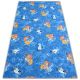 Podna obloga od tepiha za djecu FROZEN plava LEDENA ZEMLJA ELZA
