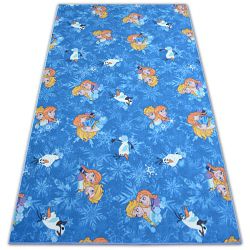 Montert teppe for barn FROZEN blå ELSA