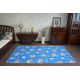 Fitted carpet for kids FROZEN blue ELSA