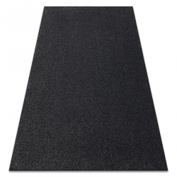 Fitted carpet EXCELLENCE black 141 plain, flat, MELANGE